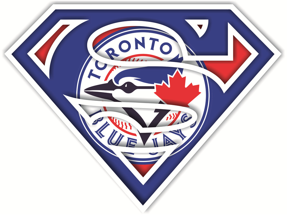 Toronto Blue Jays superman logos iron on heat transfer